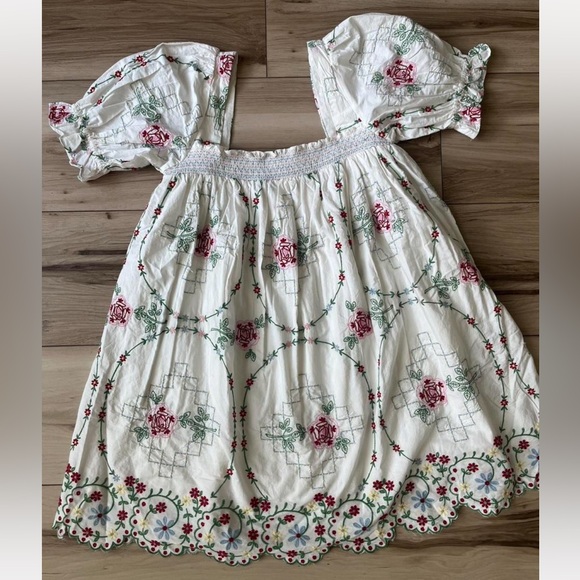 Damson Madder | Dresses | Nwt Damson Madder Lulu Embroidered Mini Dress |  Poshmark